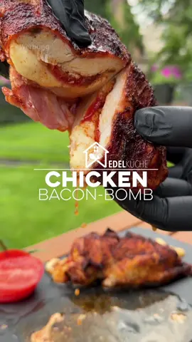 Anzeige | Chicken-Bacon-Bomb in der Heißluftfritteuse 🔥👴🏻👍🏻 #airfryer #airfryerrecipes #airfryertiktok  #heissluftfritteuse #chicken #hähnchen #rezepte #schnellerezepte #gesunderezepte  #FoodTok 