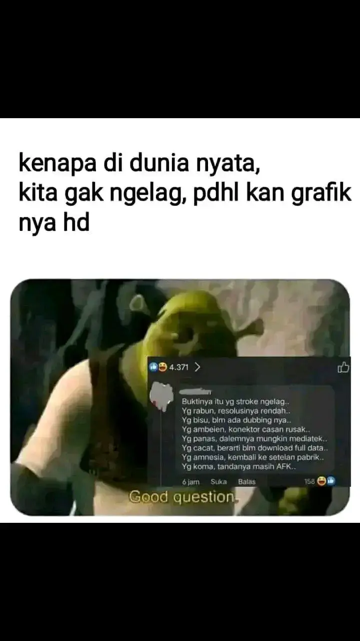 walah pantes gw rabun, resolusi gw burik 🗿 #meme 