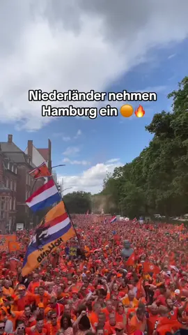 Hamburg ist ORANJE 🫨🟠💯 #EMbeiMagentaTV #fussball #oranje #VOLLDABEI 