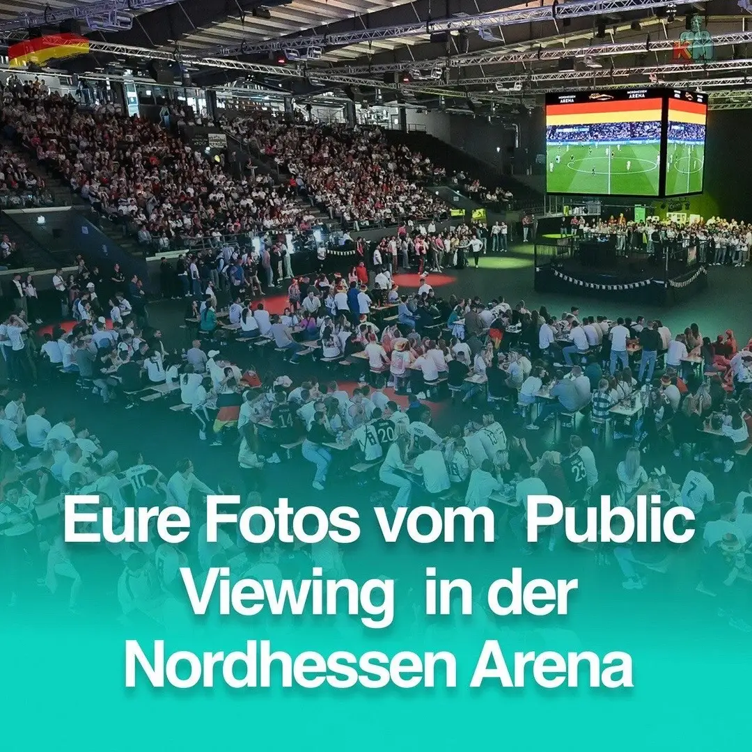 DANKE KASSEL 🔥🤯 WAS für ein Auftakt in die Heim-EM beim Public Viewing in unserer Nordhessen Arena 🎉 WIR sind immer noch beeindruckt von dieser Kulisse 🏟️ IHR habt eine richtige Party gemacht! 🥳 👉🏾 SO machen wir Mittwoch weiter 🤪 Deutschland vs. Ungarn | 18:00 Uhr Spielbeginn | 16:30 Uhr Einlass | Specials bleiben bestehen und #NORDHESSENARENAKÖNIG Shirts sind dann auch wieder am Start! Let’s goooo 🇩🇪🙌🏾 #kassel #kasselmemes #kasselcity #publicviewing #em2024 #kassel🇩🇪 #kasselgermany #kassel🗣️ 