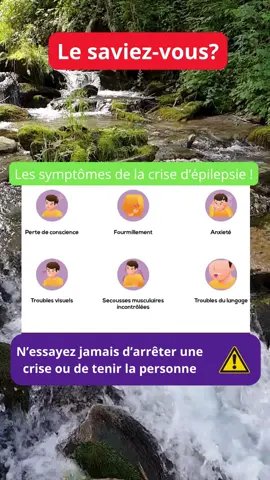 Les symtomes de la crise d'épilesie! Enregistre ce post pour plus tard et abonne-toi! #santé #épilepsie #crise #symptomes