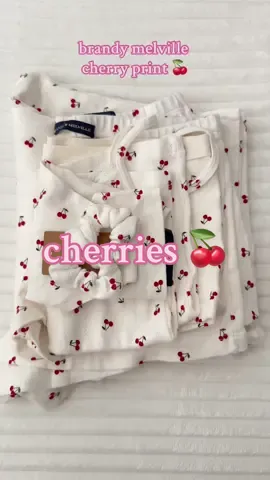 in loveee with the cherries 🍒❤️‍🔥 #brandymelville #collection #cherries #brandy #newin #pinterest #fyp 
