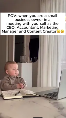 When you’re a small business owner, every meeting is a one-person show🤣🤹🏾  #bossbaby #business #fypp #funny 