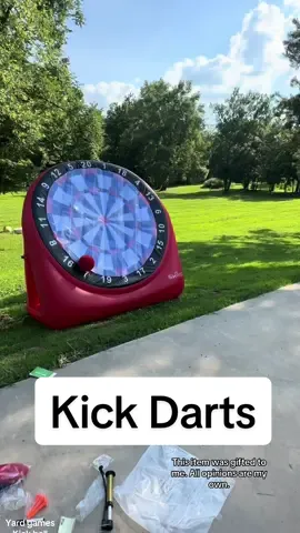 A giant inflatable kick darts board? Yes please! @SWOOCGames thanks this is awesome! #outdoorplay #gifted #yardgames #kickdarts #outdoorgames #outdoortoys #darts #kickball #swoocgames #ttsacl