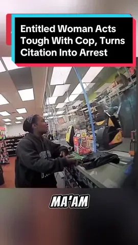 Entitled Woman Acts Tough With Cop Turns Citation Into Arrest #cop#arrest#entitledwomen  #bodycam 