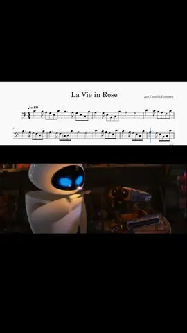 La vie en Rose para Cello #lavieenrose #walle #cello #violonchelo #violoncello #partitura #sheetmusic #movie 