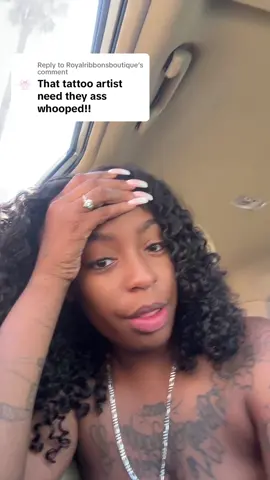 Replying to @Royalribbonsboutique he messed up my homegirl at the times tattoo too 😭😭😭😂 #viral #fypシ゚viral 