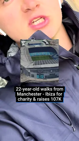 This 22-year-old just walked almost 1500 miles from Manchester - Ibiza raising more than £107,000 for charity🏃  @henryoscarmoores set off on the 2400km trip to raise money for the Tony Hudgell Foundation 🙌 It’s taken him 65 days in total to reach his destination 🤯 #fy #fyp #manchester #ibiza #2024 #charity #walk #run #oceanbeach #uk #britain #spain #spain🇪🇸 #england #england🇬🇧 #walking #mission #challenge #crosscountry 