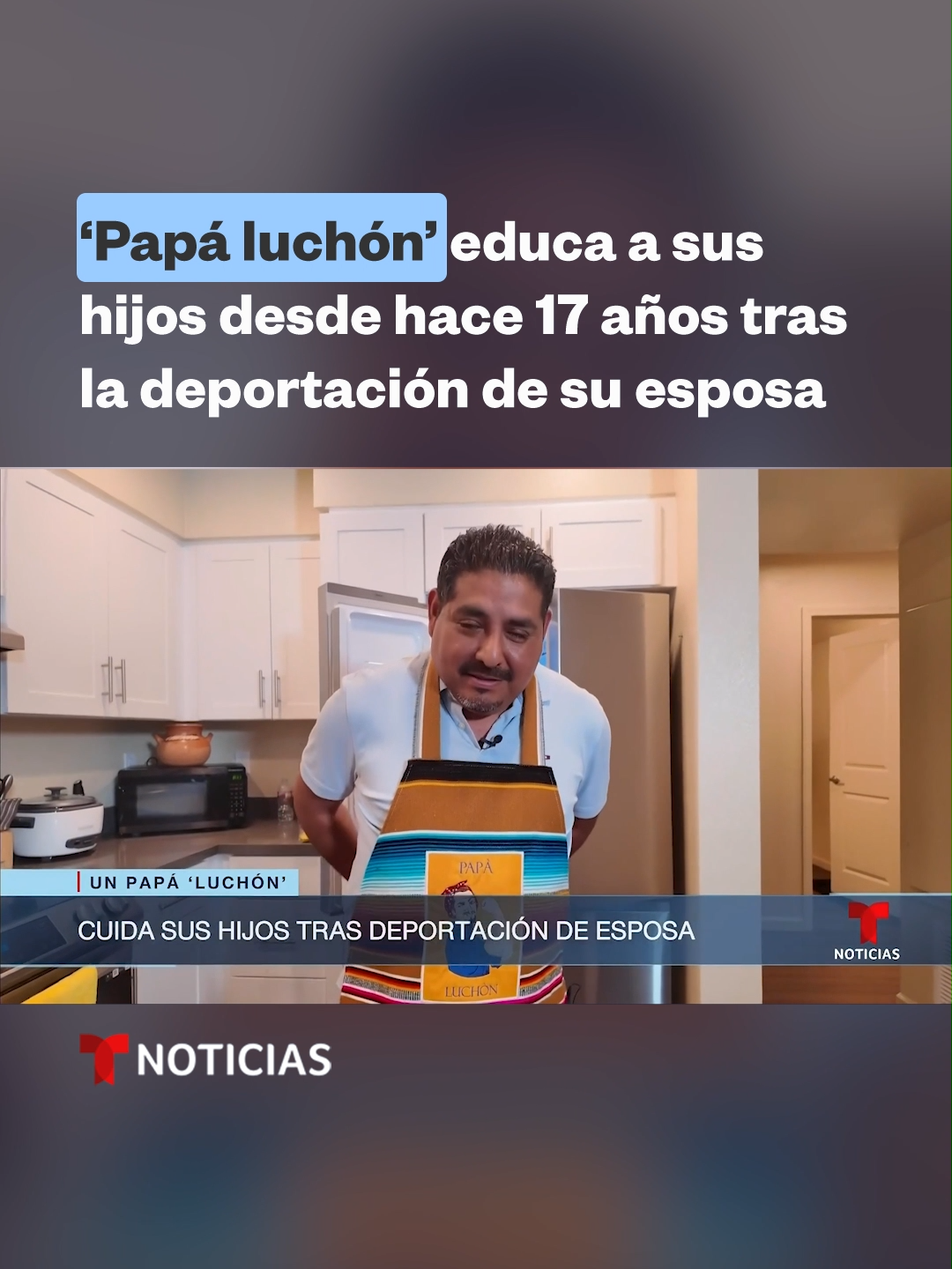 👏 Abel Pacheco vive en San Diego, California, mientras su esposa Adriana espera en Tijuana. Desde hace 17 años, este 'papá luchón', como le gusta autonombrarse, se encarga de la educación de sus dos hijos. Para Abel lo más difícil es compaginar el trabajo con el tiempo de calidad que ofrece a Iker y a Alejandro. 