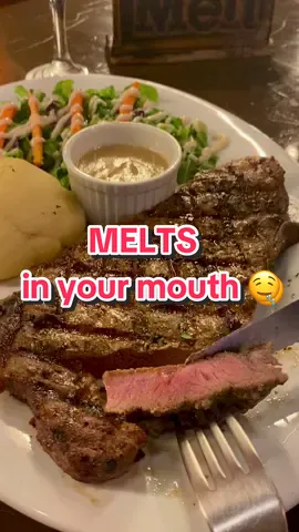 Aaahhhhh steak is life!! 🥩 Open daily 11am to 9pm. Visit us today! #baguiosteak #fyp #steak #meltsteakhouse #fypage 