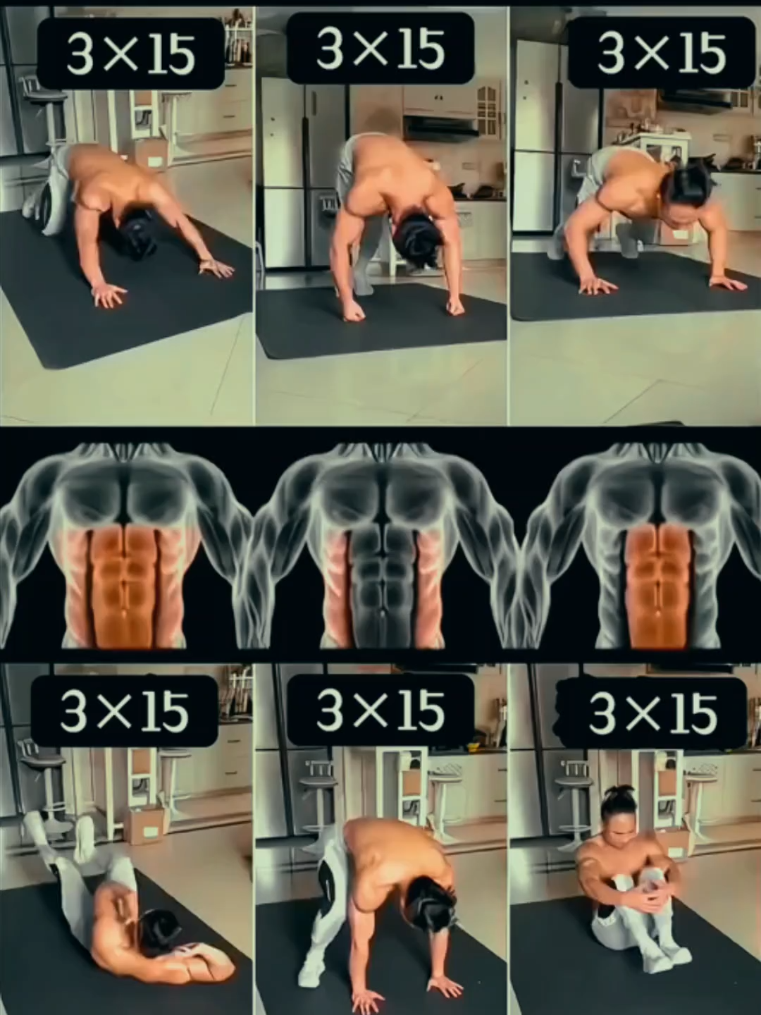 Este conjunto de movimientos puede ejercitar los músculos del pecho, los músculos abdominales y los hombros. Será efectivo practicar todos los días. Clic al link de mi perfil para más información del curso de calistenia IG: calistenia360.academy . . Damos créditos a 🎥: sportboy888 ➖➖➖➖➖➖➖➖➖➖➖➖➖➖ #Fitness #entrenamiento #deporte #homefitness #fuerte #fyq