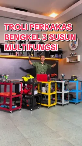 TROLI RAK 3 SUSUN SERBAGUNA SUDAH READY STOCK KEMBALI, DAPETIN PROMONYA DI KRANJANG KUNING SEKARANG JUGA #rak3susunmurah #troli #trolibengkel #rak3susun #rakperkakas #fypシ゚viral #fypage #tools 