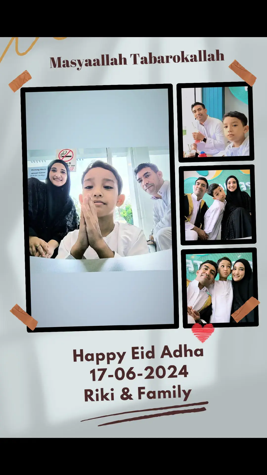 Alhandulillah Sampai Di Idul Adha 2024. insha'Allah ketemu lagi Di Idul Adha Tahun Depan. Labaik Allahuma Labaik. #iduladha #eidadhamubarak #ceritarikiiduladha2024 #familyportrait 