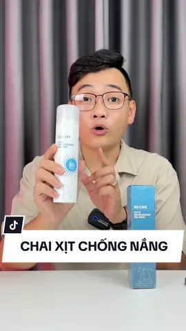 Xịt chống nắng Recipe trải nghiệm và cách mua sản phẩm chính hãng ở Việt Nam #khứa8 #longervideos #chốngnắng #Recipe 