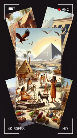 حياة المصريين القدماء في كم صورة  #الذكاء_الاصطناعي #ai 