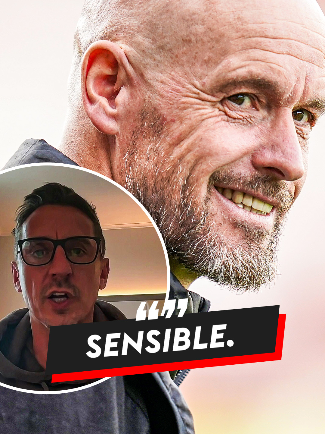 Gary Neville shares his thoughts on Man United sticking with Erik ten Hag 🔴 #manchesterunited #garyneville #tenhag #manutd