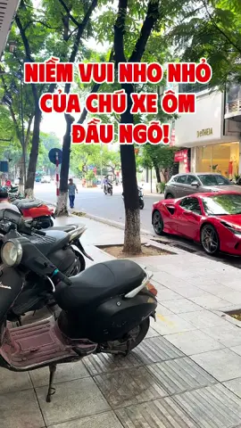 Niềm vui nho nhỏ của chú xe ôm đầu ngõ😉#ongchudulich #hoangdao #ferrarif8tributo #trending 