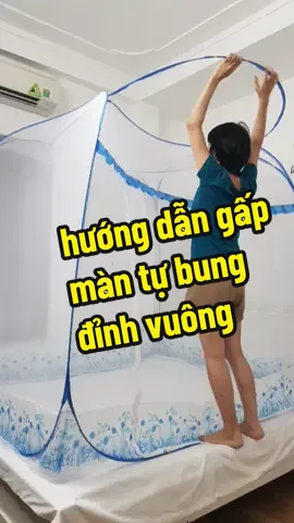 Hướng dẫn gấp màn tự bung đỉnh vuông #mantubung #mantubungdinhvuong #huongdangapmantubung #manchongmuoi #mungchongmuoi #munggapgon