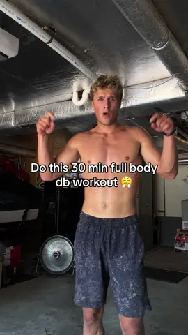Intense 30 minute fullbody workout! Three rounds of these movements, two minutes rest between rounds 💪 #dumbbellworkout #fullbodyworkout #workout #homeworkout #homegym #Fitness #workoutroutine 