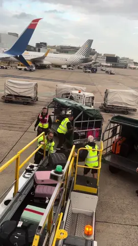 Man wearing glasses from Menzies Aviation throwing luggage with full force. Multiple suitcases damaged because of him. Not a care in the world although his colleauges saw us recording and warned him he continued to throw the luggage into the cage. #fyp #menziesaviation #gatwickairport  no complaint procedure available on menzies aviation website and Gatwick said theres nothing they could do. This is disgusting behaviour from a grown man. 