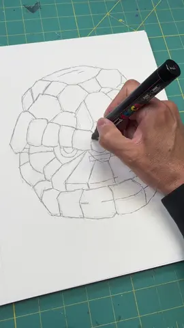 How to draw The Thing #f #p #asmr #triggers #asmrsounds #satisfying #sounds #draw #howto 