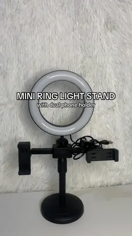 if you want a high quality videos, then buy this 😉🤍 #miniringlight #miniringlightstand #dualphoneholderringlight #tiktokaffiliatemusthave #ringlight 