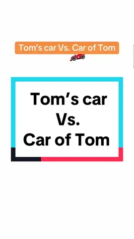 Tom’s car Vs. Car of Tom #EnglishwithHana #English #grammar #toeic #toefl #ielts #LearnEnglish 