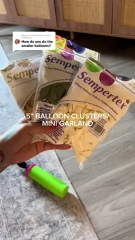 Replying to @Esthetics by Ana  mini balloon garland 🎈 hope this helps. #balloons #balloonart #balloontips #partyinspo #balloonideas 