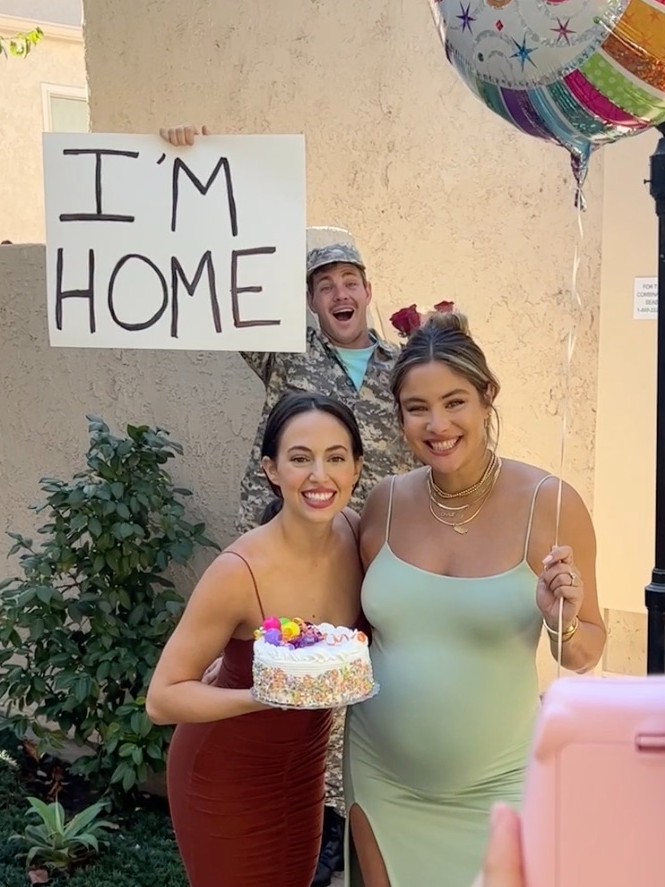 Soldier surprises sister in time for her birthday party 🥹 PART 1