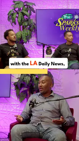 Journalist John W Davis joined us in studio for the Sparks vs. Lynx game on Friday ⚡️    #WNBA