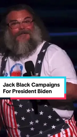 Jack Black sacrificed a lot to campaign for President Biden this weekend #fyp #news #politics #political #politicalnews #politicaltiktok #biden #presidentbiden #jackblack #campaign #2024election #funny #comedy 