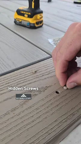 Hidden Screws &  Pro Plug Fastening System for TimberTech PVC Decking #decks #tables #hide #screws #gobuildstuff 