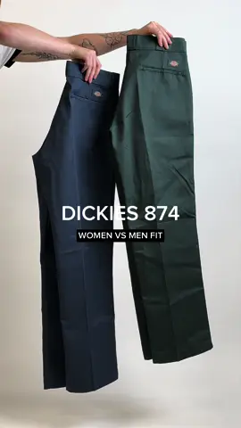 Same size, same Dickies style - women vs men fit 🤔 #thinkempire #dickies #pants