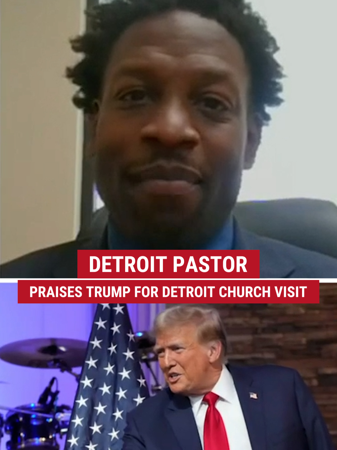 Detroit pastor thanks Trump for visiting, says Biden and Obama 