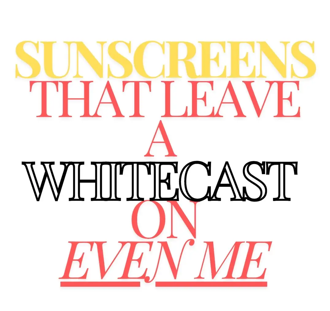 I’m pale af and these sunscreens still have a whitecast. So buyer beware #sunscreen #spf #whitecast 