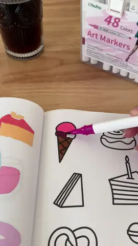 Less than a minute satisfying ASMR coloring video 🖍🎨🥰                                                                                                                                                                                                                                                           #asmrcoloring #satisfyingcoloring #coloringbookforadults #markers #coloring #ohuhumarkers #coloringtrend #colorwithme #anxietyrelief #relaxingcoloring #fyp #viral #fypシ゚ 