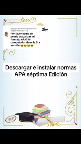 Respuesta a @Apple User553453  Descargar e instalar normas APA séptima edición. #word #normasapa #normasapa7edicion 