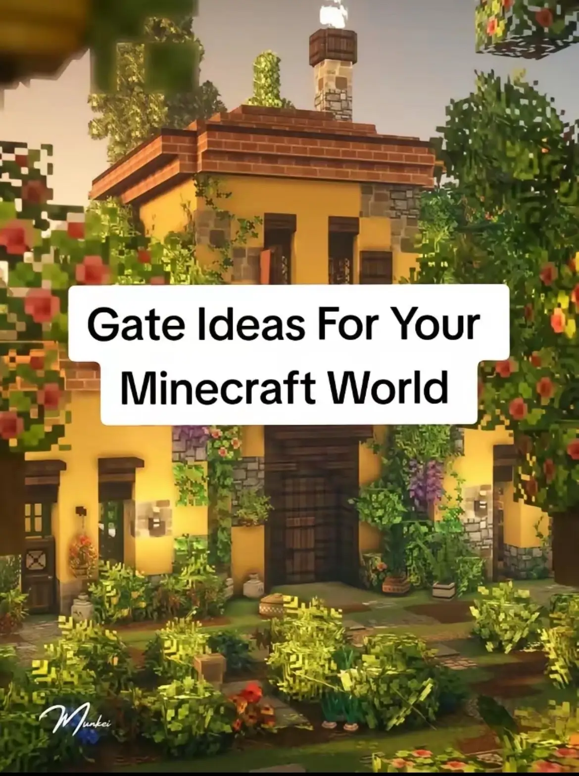 #Minecraft #gate #tutorial #ideas