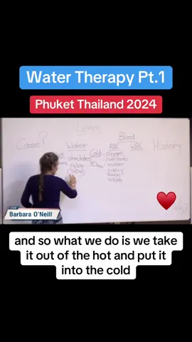 Water Therapy Pt. 1 @realbarbaraoneill  Phuket Thailand 2024 #water  #therapy  #watertherapy  #hydrotherapy  #hotcold  #blood  #oxygen  #nutrients  #minerals  #waste  #skin  #colon  #kidneys #lungs  #redbloodcells  #whitebloodcells  #bonemarrow 