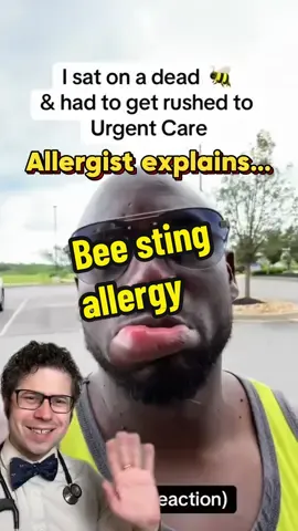 @Coach Walt An allergic reaction to a bee sting can be potentially life-threatening. What is the risk of having a severe allergic reaction to bee stings if this has happened before? It can be high. Please seek medical attention if this has happened to you. For general educational purposes. #bees #sting #allergies #tiktokdoc #LearnOnTikTok @Coach Walt 