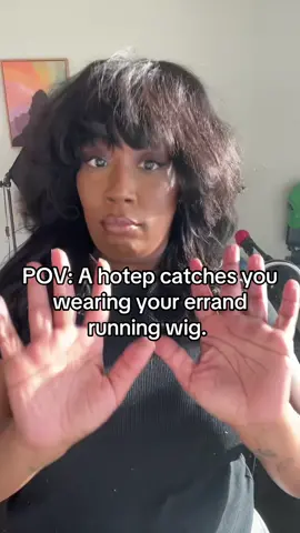 There’s a fro under here brother, I promise 😂 This is my soft life wig.  #hotepsbelike #humor #naturalhair #tnikkipaige #thenikkitheory #losangeles #comedy #softlife 