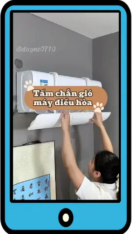 Tấm chắn gió điều hoà máy lạnh giúp chắn hoặc đổi hướng gió máy lạnh sang nơi khác, tránh gió thổi trực tiếp vào người. #tamchangiodieuhoa #duyne0710 #giadungtienich #giadungthongminh #xuhuong #viral 