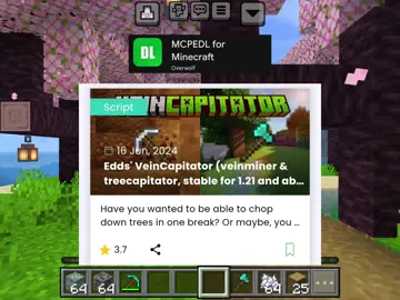 Minecraft Mod chặt cây nhanh và đào quặng nhanh ( Edds' veincapitator ) • #Minecraft #mcpedl #mcpe #modmcpe #pack #shaders #seeds #addon #xh #xuhuong #xuhuongtiktok #xuhuongtiktok2024 #game #flop 