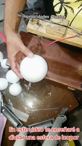 como dividir una esfera dé icopor #manualidadesyvarios #Viral #parati 