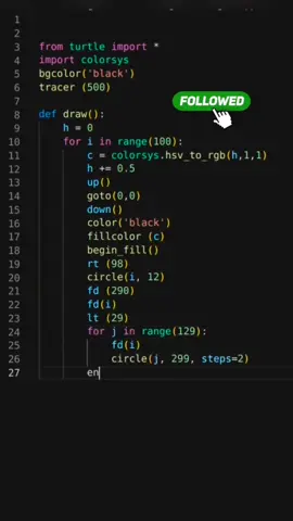 Amazing graphics by Python #python 