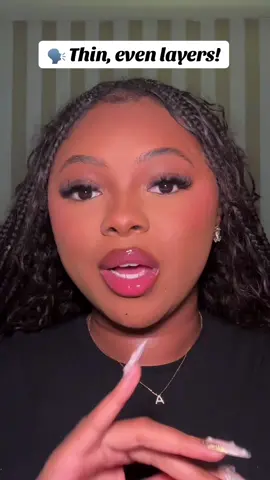Say it with me! 🗣️👂🏾 Thin, even layers!  #softglam #settingpowder #beautyhacks #makeuptrends #fypシ゚viral 