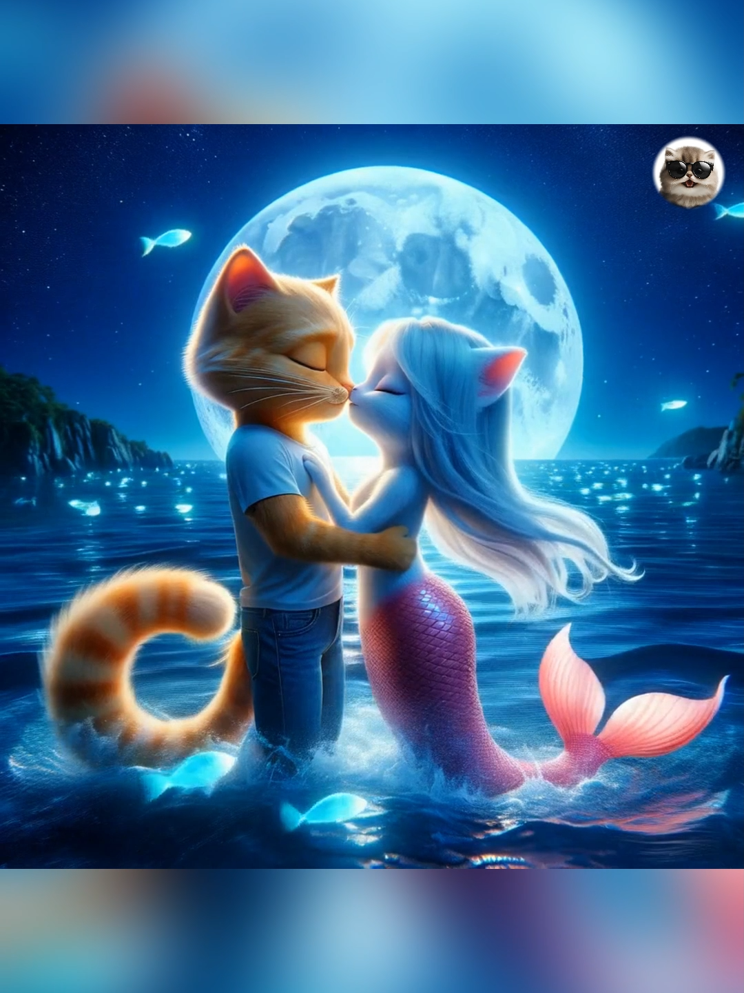 Mermaid-Cat’s Sad Love Story🧜‍♀️💔😿 #cat #cute #kitten