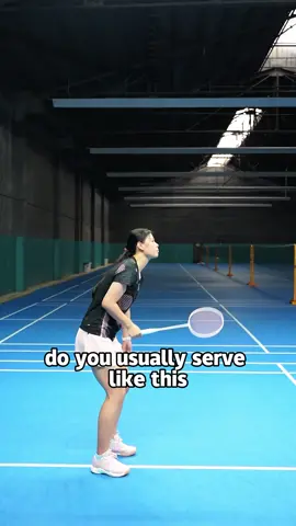 Badminton forehand serve teaching🏸😃😺💪#badminton #sports #tutorials