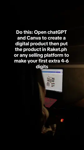 This is how: ✅SAVE this for later You make a digital product once and then you can sell it forever. Canva is free to use and you can create products there, watch tutorials on youtube or tiktok. ChatGPT is free to use, you can ask it to create an outline for your digital product or for example an ebook. Post in raketph or any selling platform.  1-3hrs a day is enough for you to do this daily. A cellphone and internet is enough. If you are ready to learn step by step, comment 