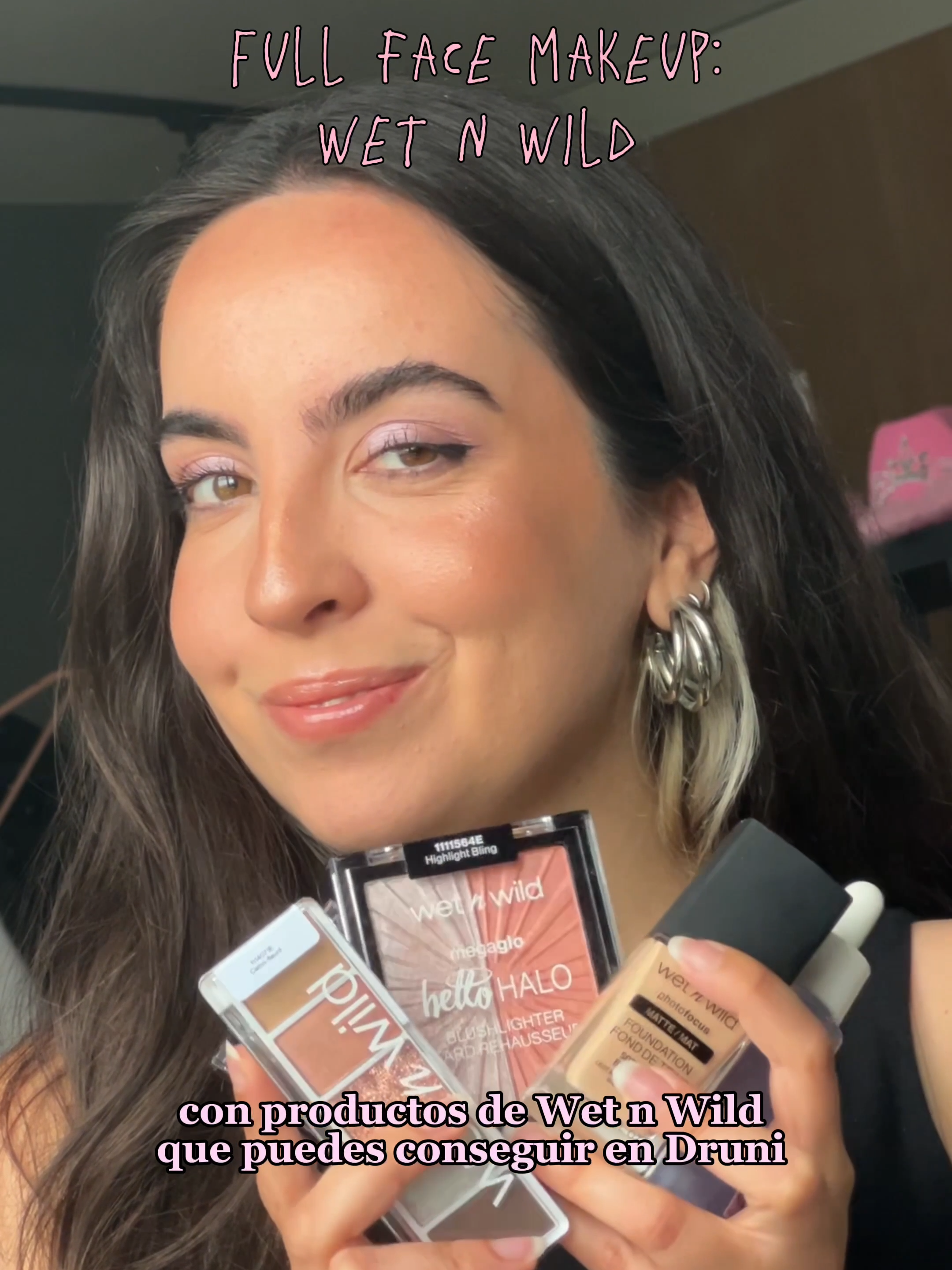 Consigue ese GLOW✨ que tanto amamos con estos productos de @wetnwildbeauty y consigue un maquillaje así de BONITO💕 como @elenabeneyto_ 💖💖 #wetnwild #summermakeup #glowingskin #druni #drunilover #drunihaul #tendencia #viral #makeup